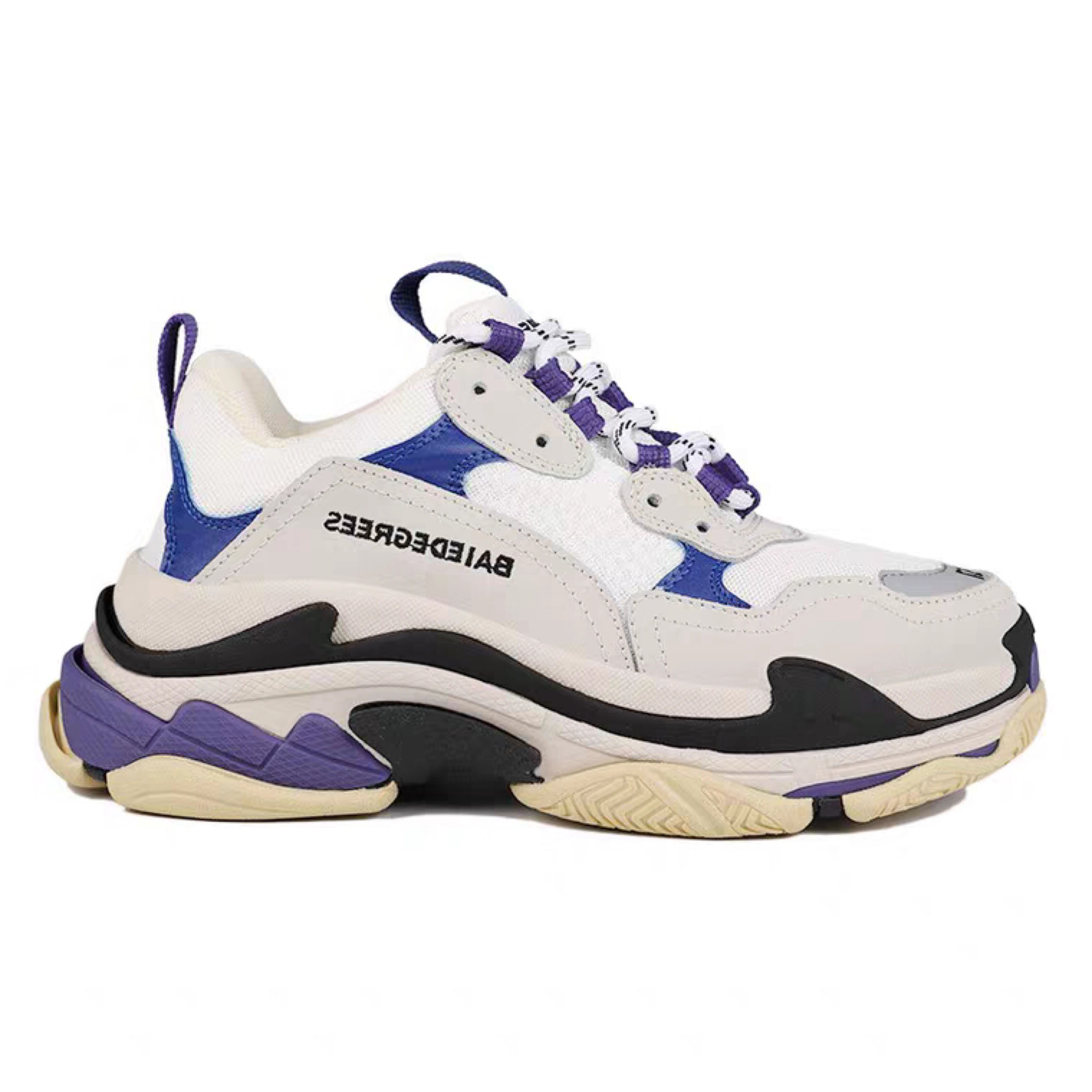 Balenciga Triple S Blanc/Bleu-Violet