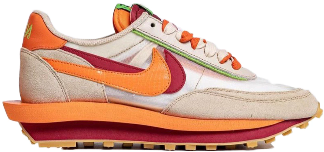 Nike LDWaffle CLOT sacai Net Orange Blaze