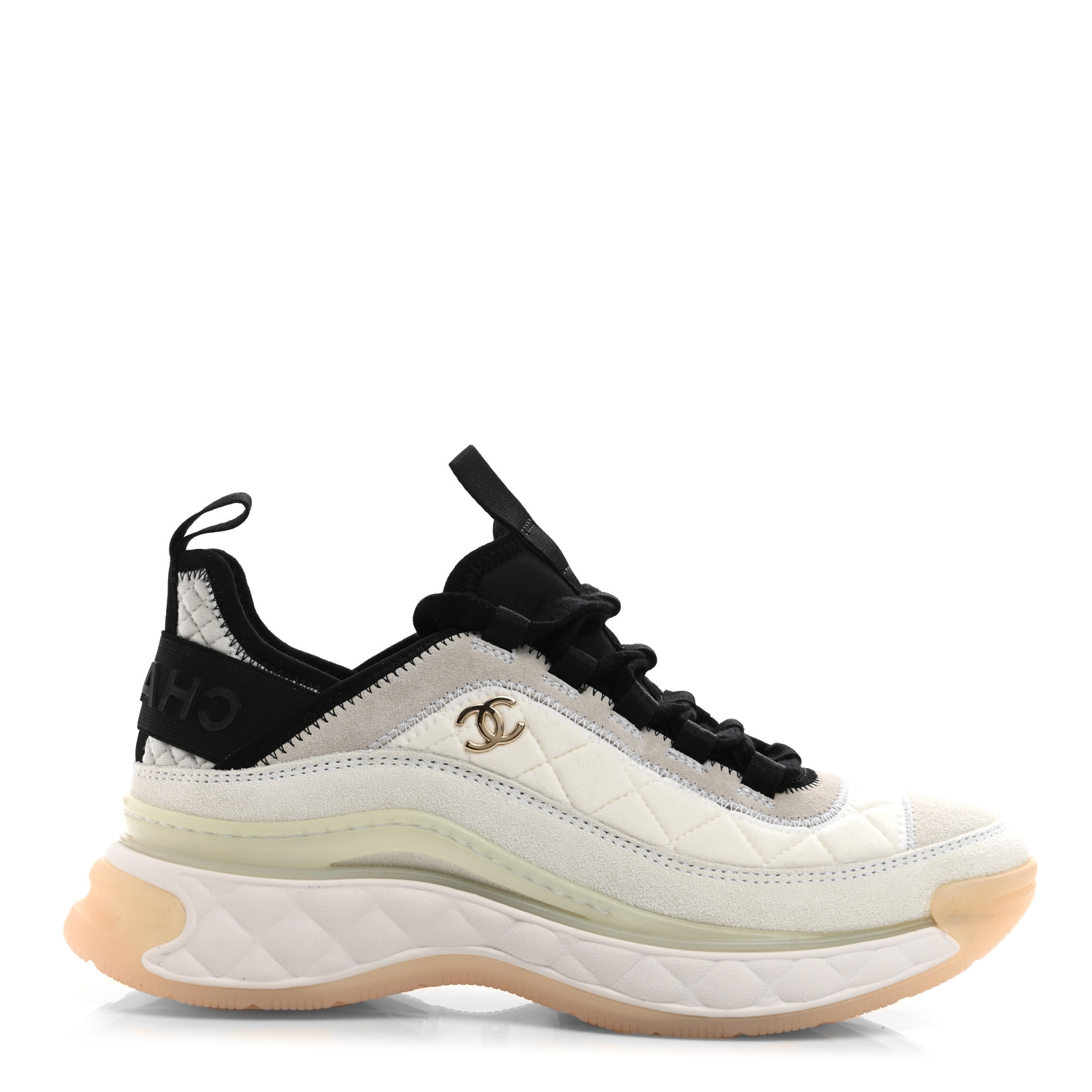 Ch*el white ivory cc sneakers
