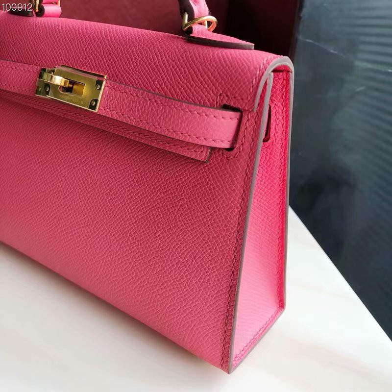 H**mes epsom handmade kelly mini 19