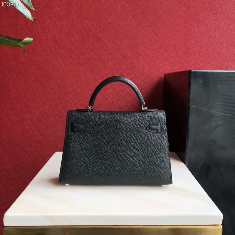 H**mes epsom handmade kelly mini 19