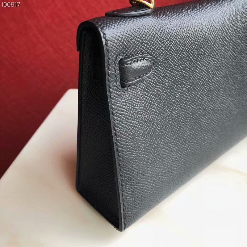 H**mes epsom handmade kelly mini 19