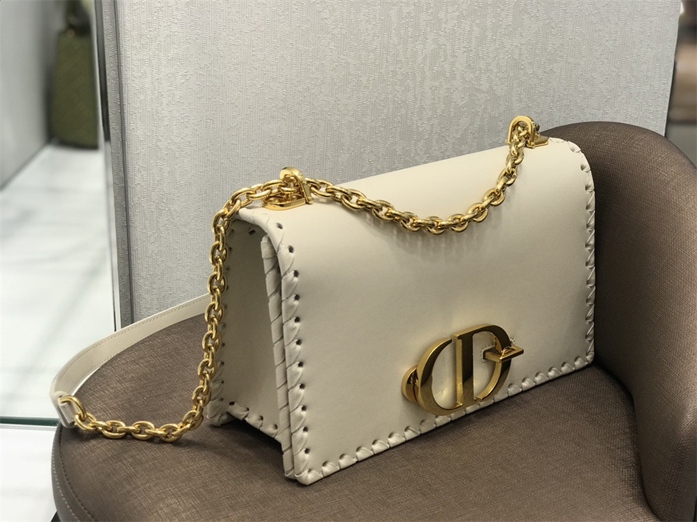 D*or 30 montaigne chain bag white