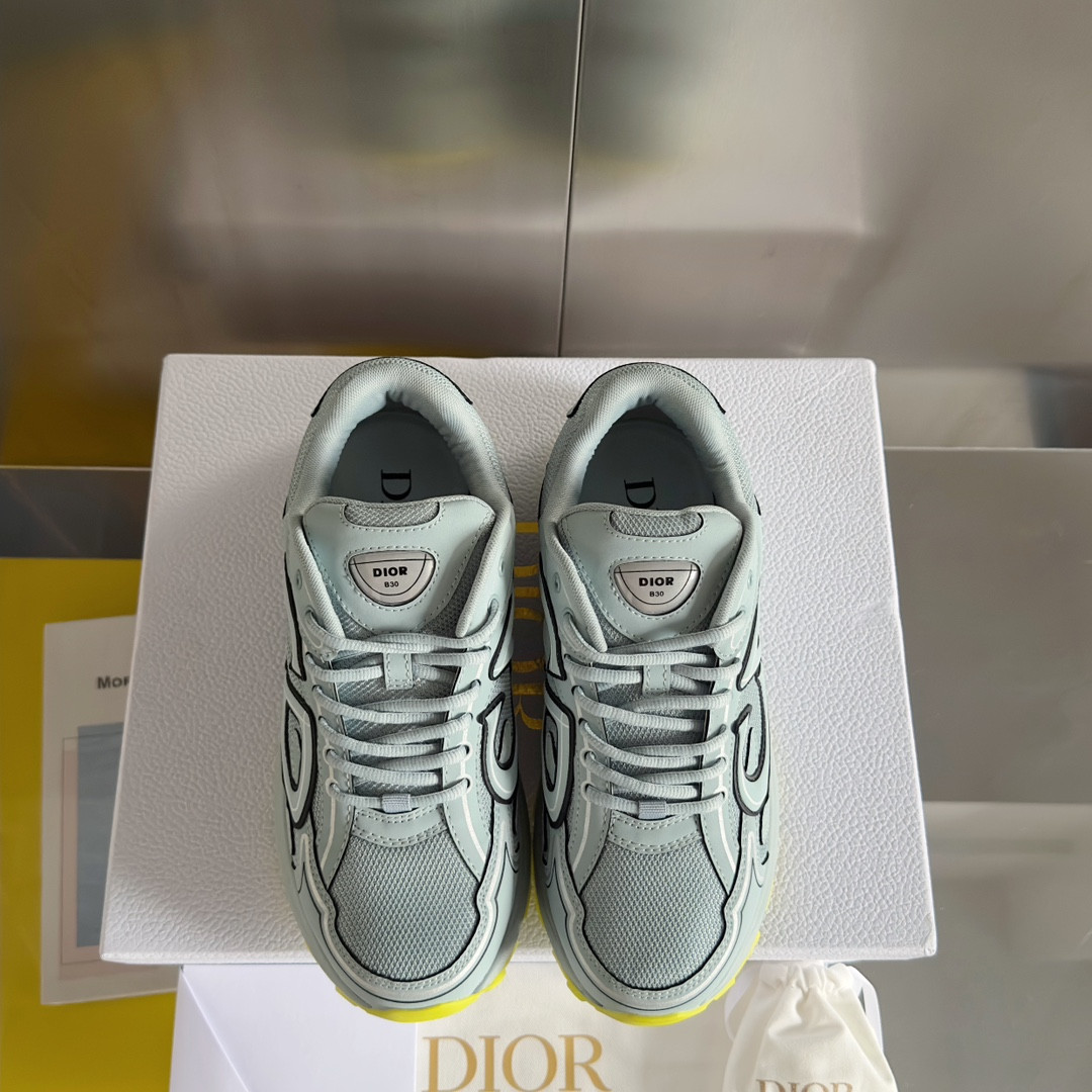 ua D*or b30 sneaker blue mesh and technical fabric
