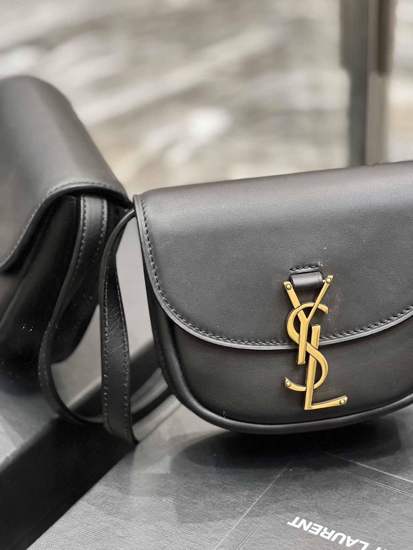 Y*L kaia small satchel in smooth leather 15x14x4.5cm