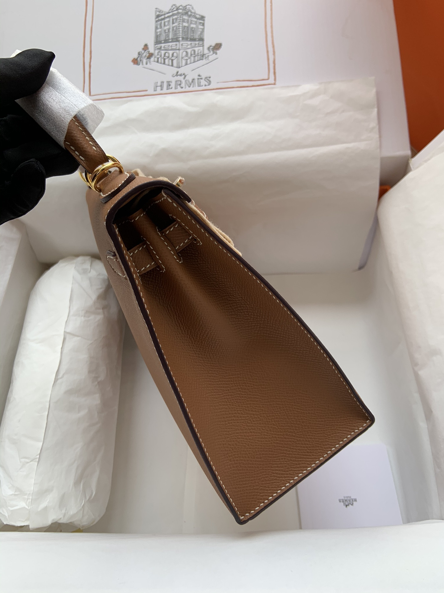 HERMÈS Kelly 25 Gold-tone Hardware