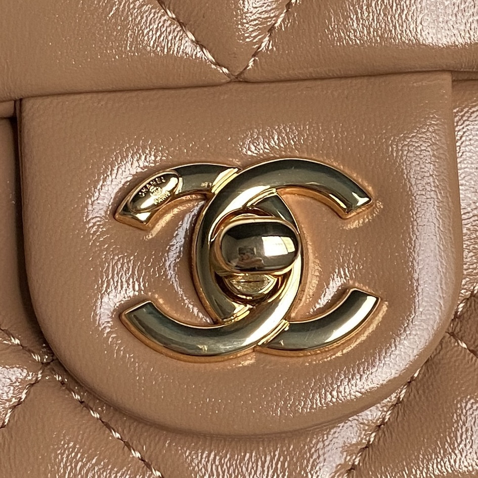 Ch*el mini flap bag with top handle 14×19×8.5cm