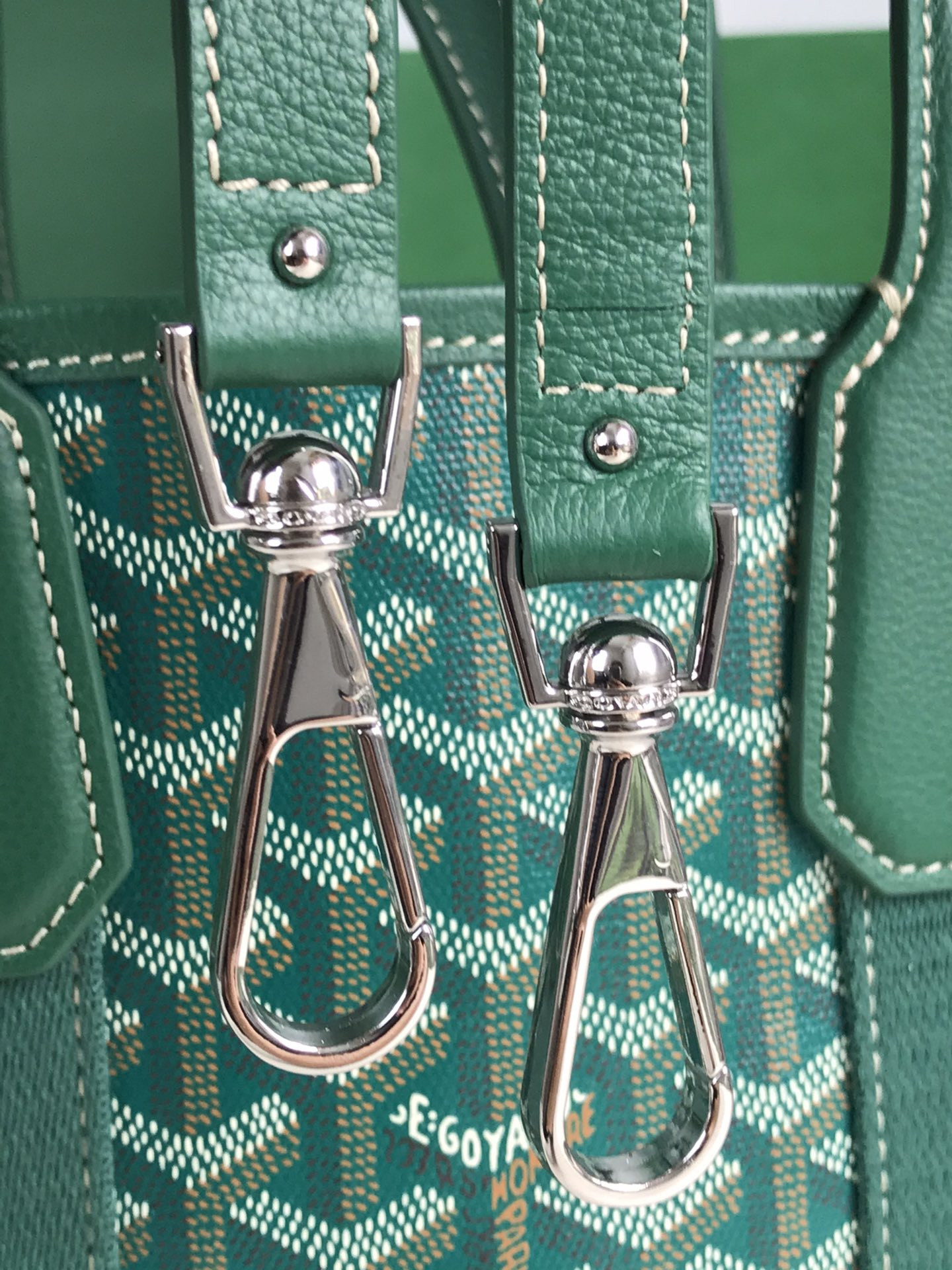Go*ard Go*ardine belharra pm coral tote palladium hardware 18x14x23cm