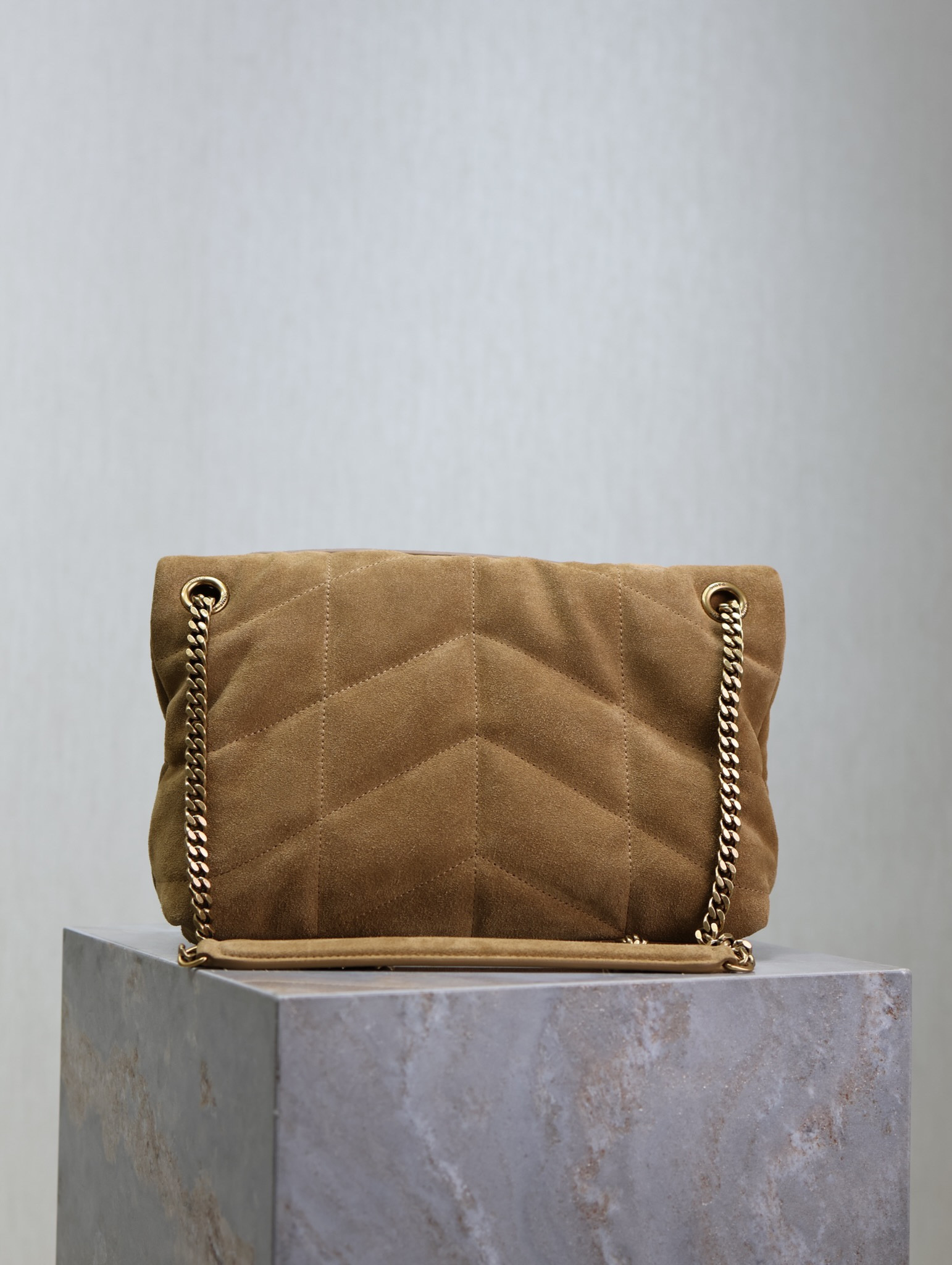 Y*L loulou small puffer (suede)  29 x 17 x 11cm