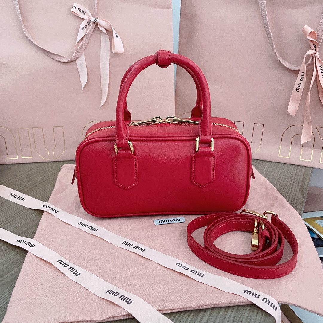 Miu Miu Arcadie leather bag 10.5x22x7.5cm