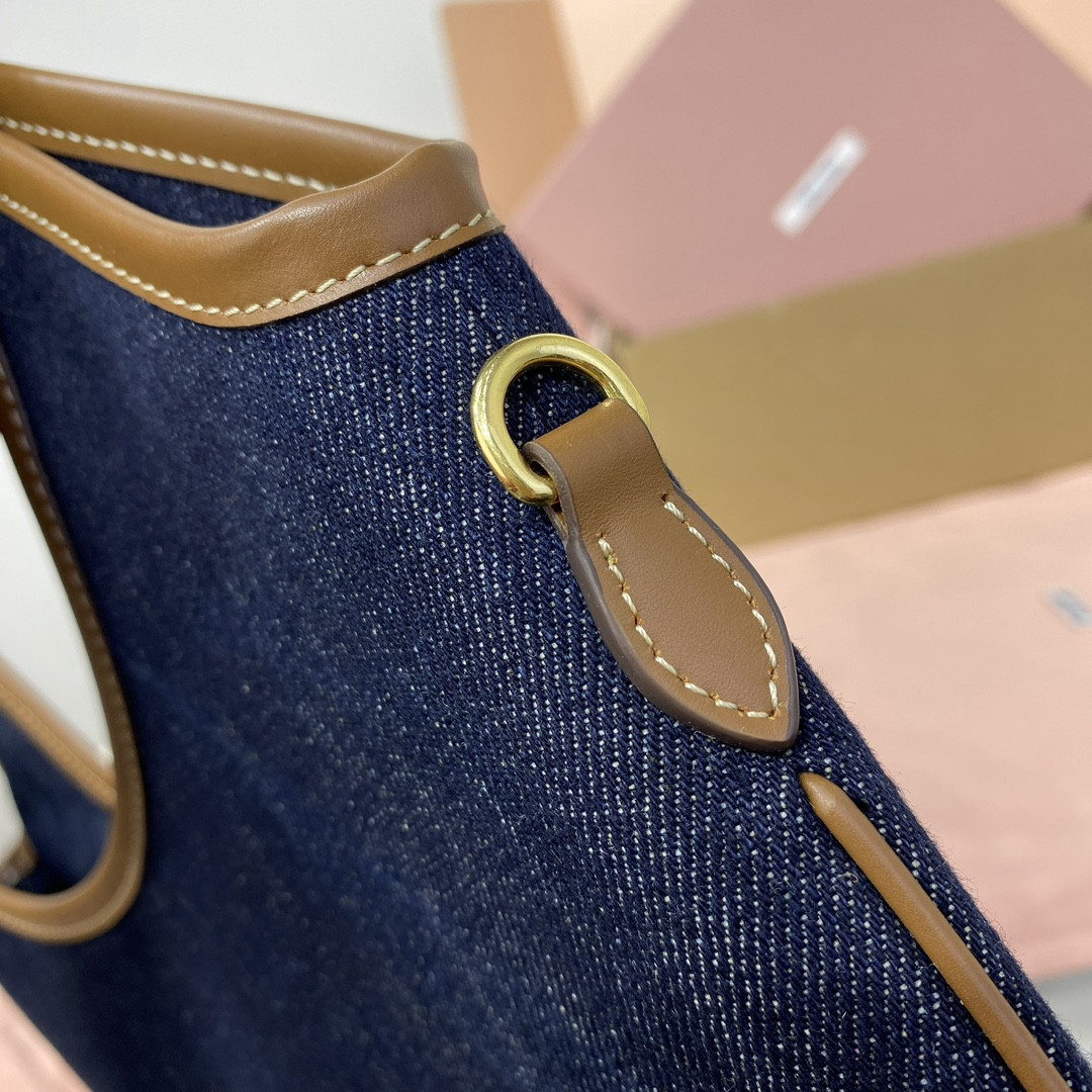 Miu Miu IVY denim bag 40x35cm