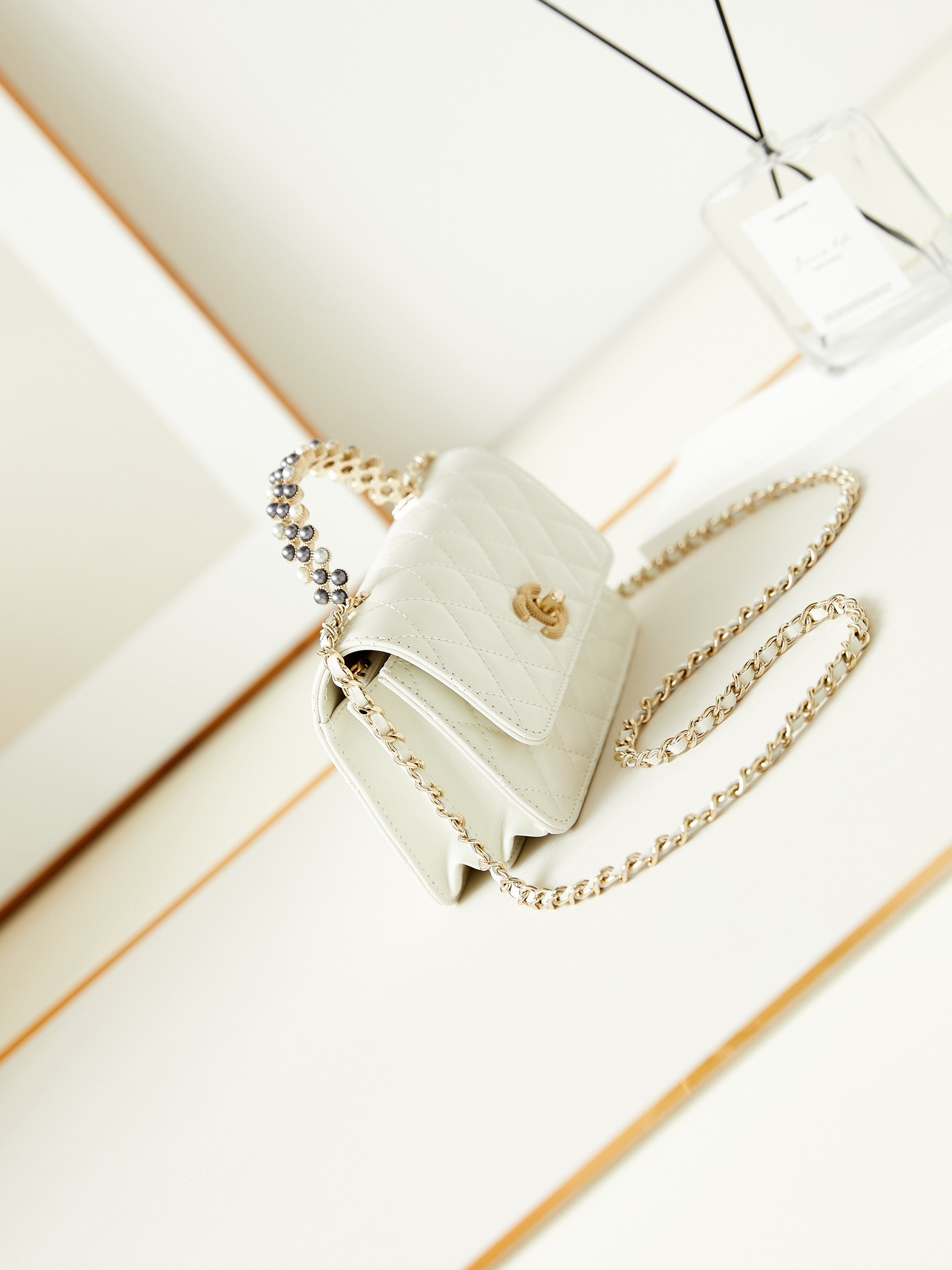 Ch*el 24p woc classic wallet on chain 11x18.5x6cm