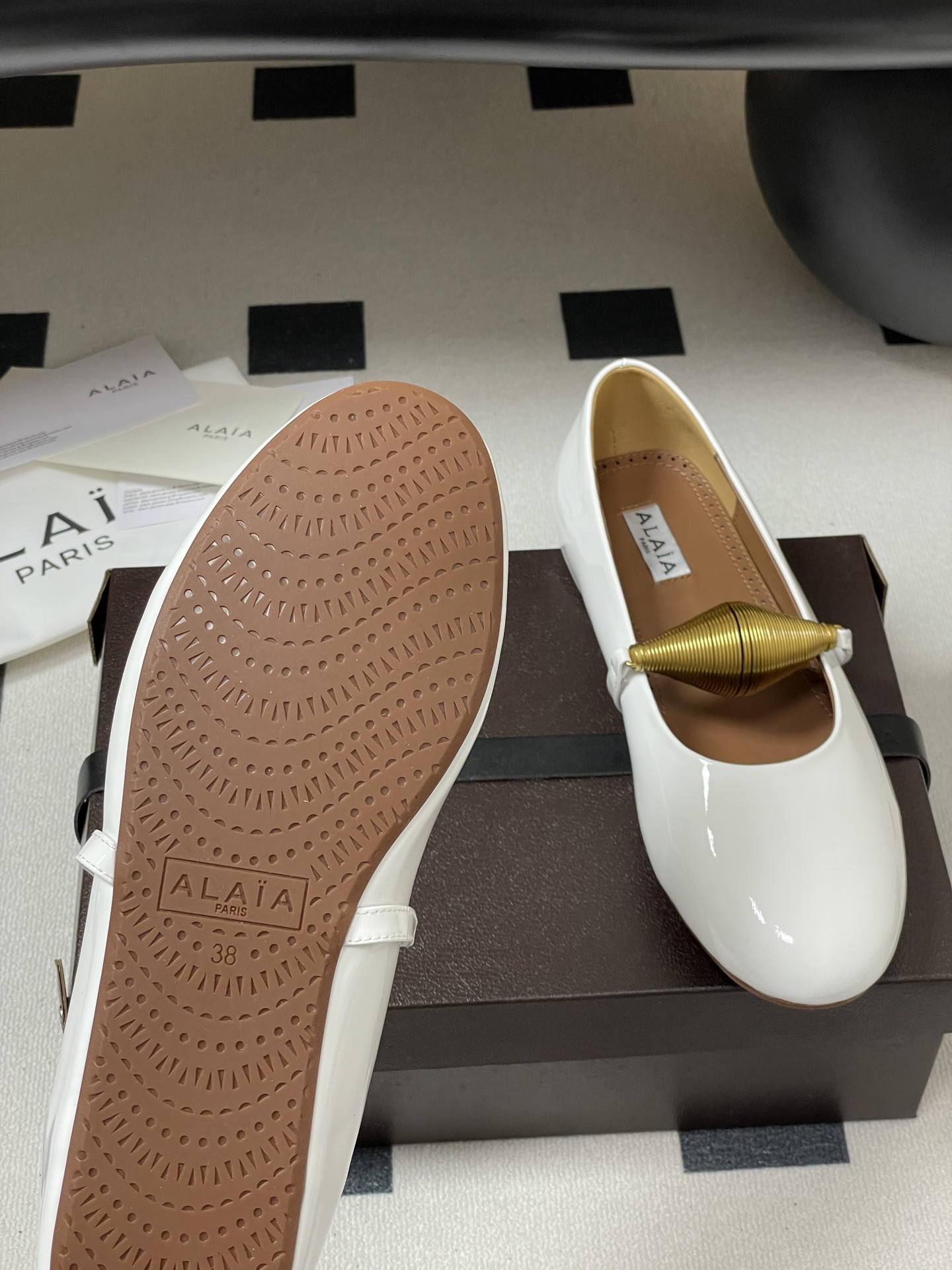UA Alaïa Jewel Ballet Flats(Customized Size 7-10 days production time)