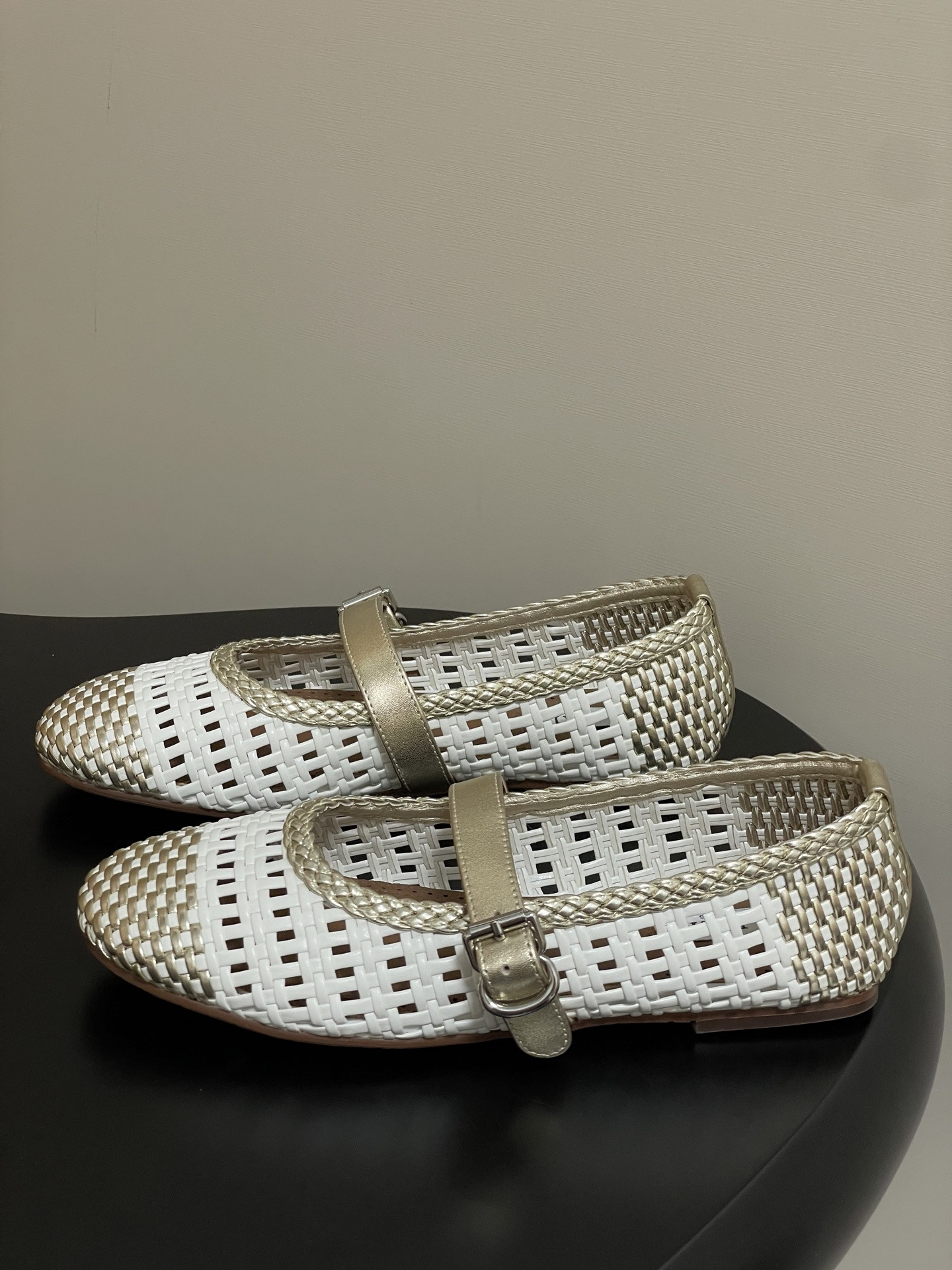 UA Alaïa Hollow Woven Mary Jane Flats(Customized Size 7-10 days production time)