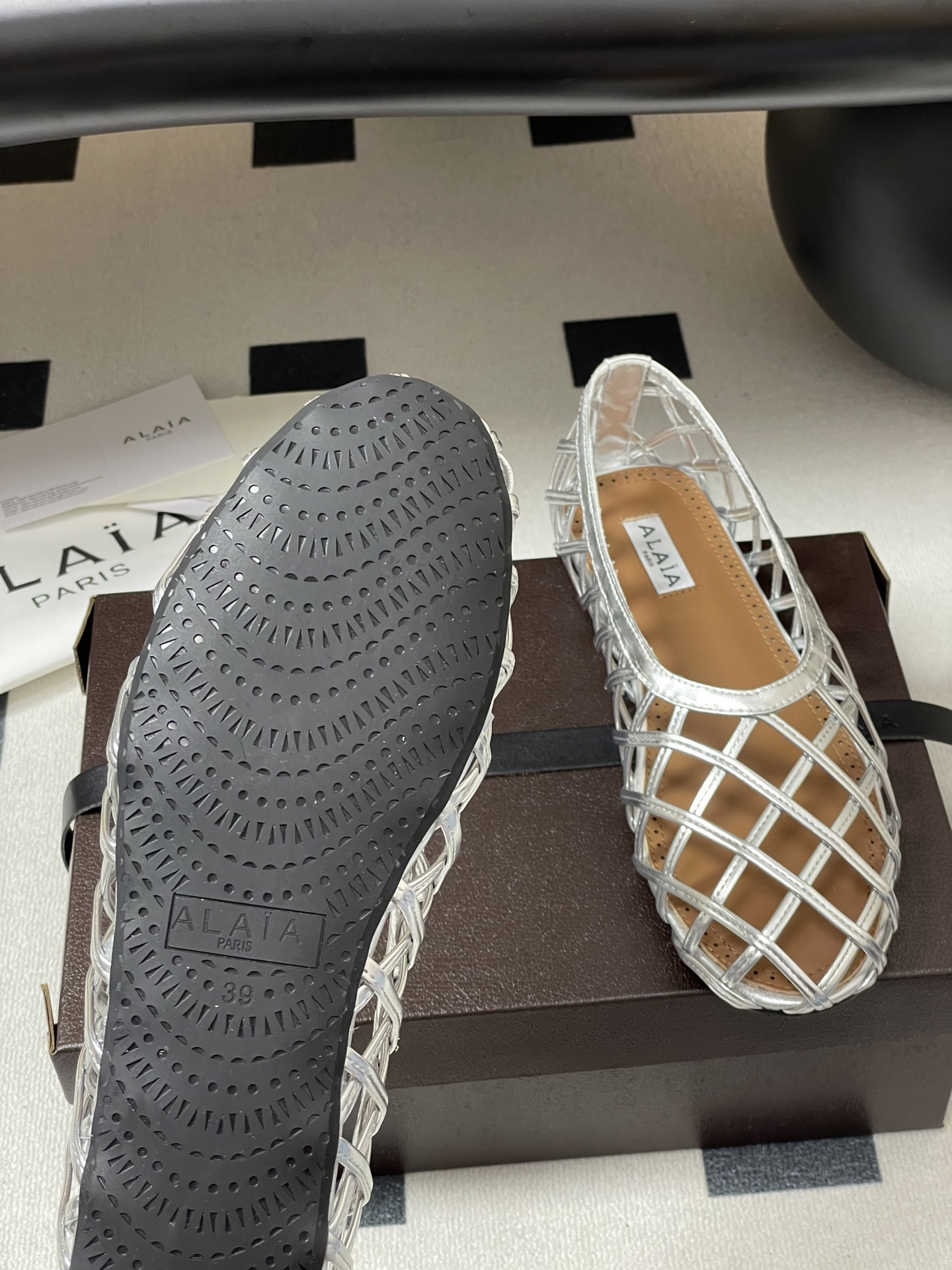 UA Alaïa CAGE BALLET FLATS(Customized Size 7-10 days production time)