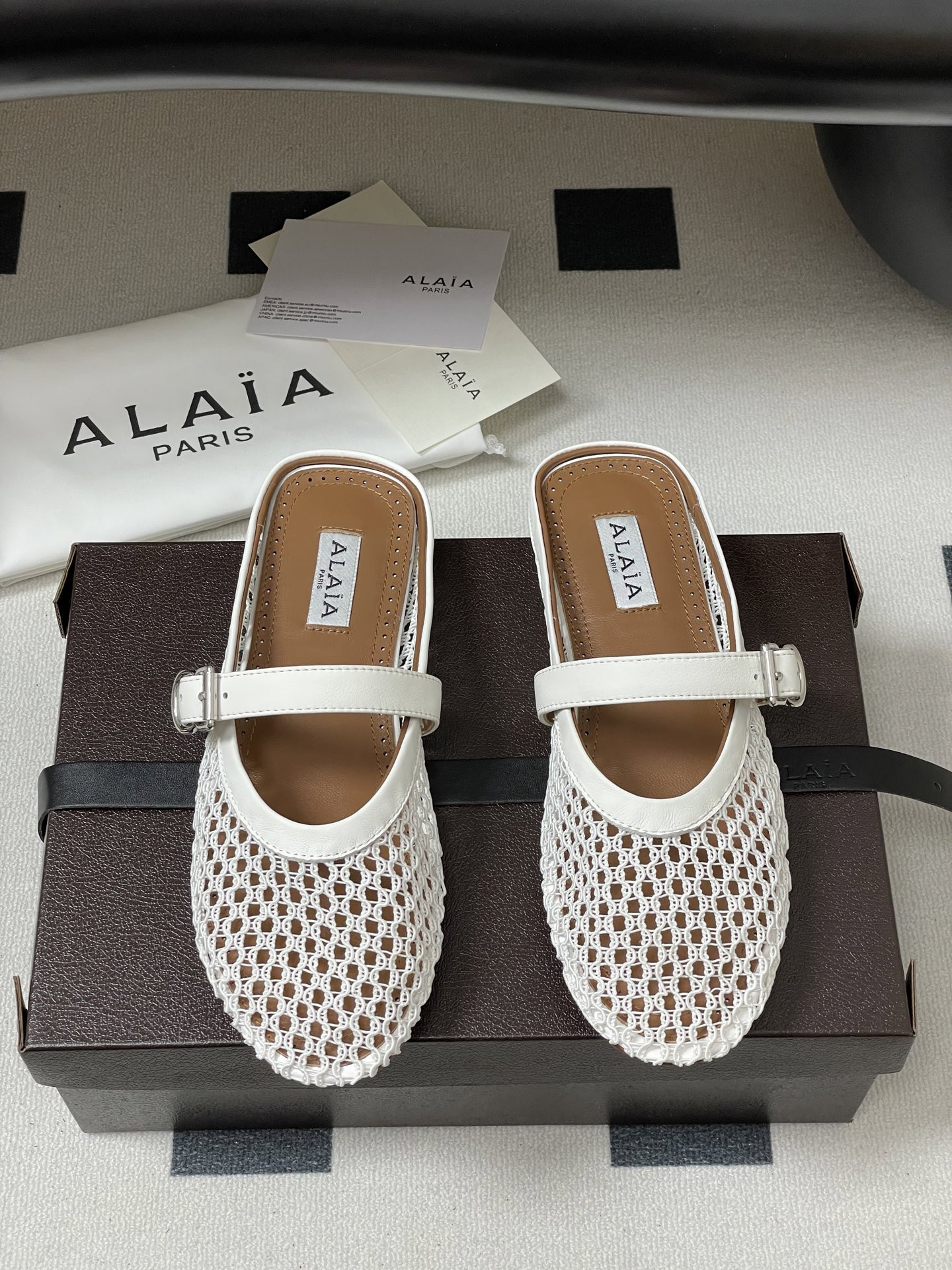 UA Alaia Flat Mules(Customized Size 7-10 days production time)