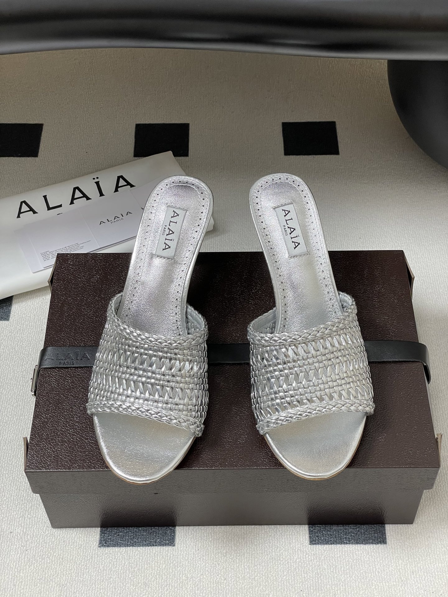 UA Alaia Heeled slippers 7cm Heel(Customized Size 7-10 days production time)