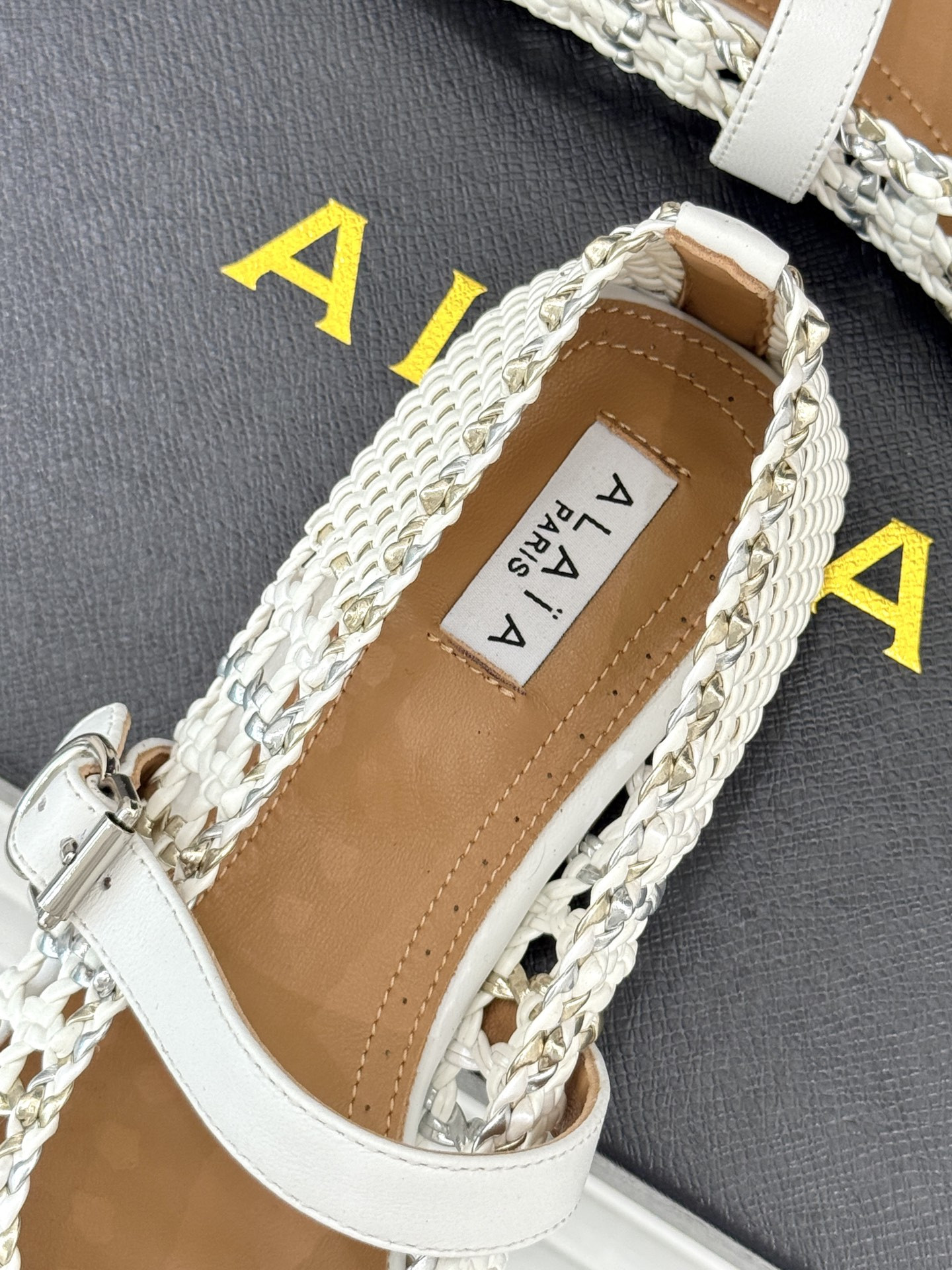 UA Alaïa Hollow Woven Mary Jane Flats(Customized Size 7-10 days production time)
