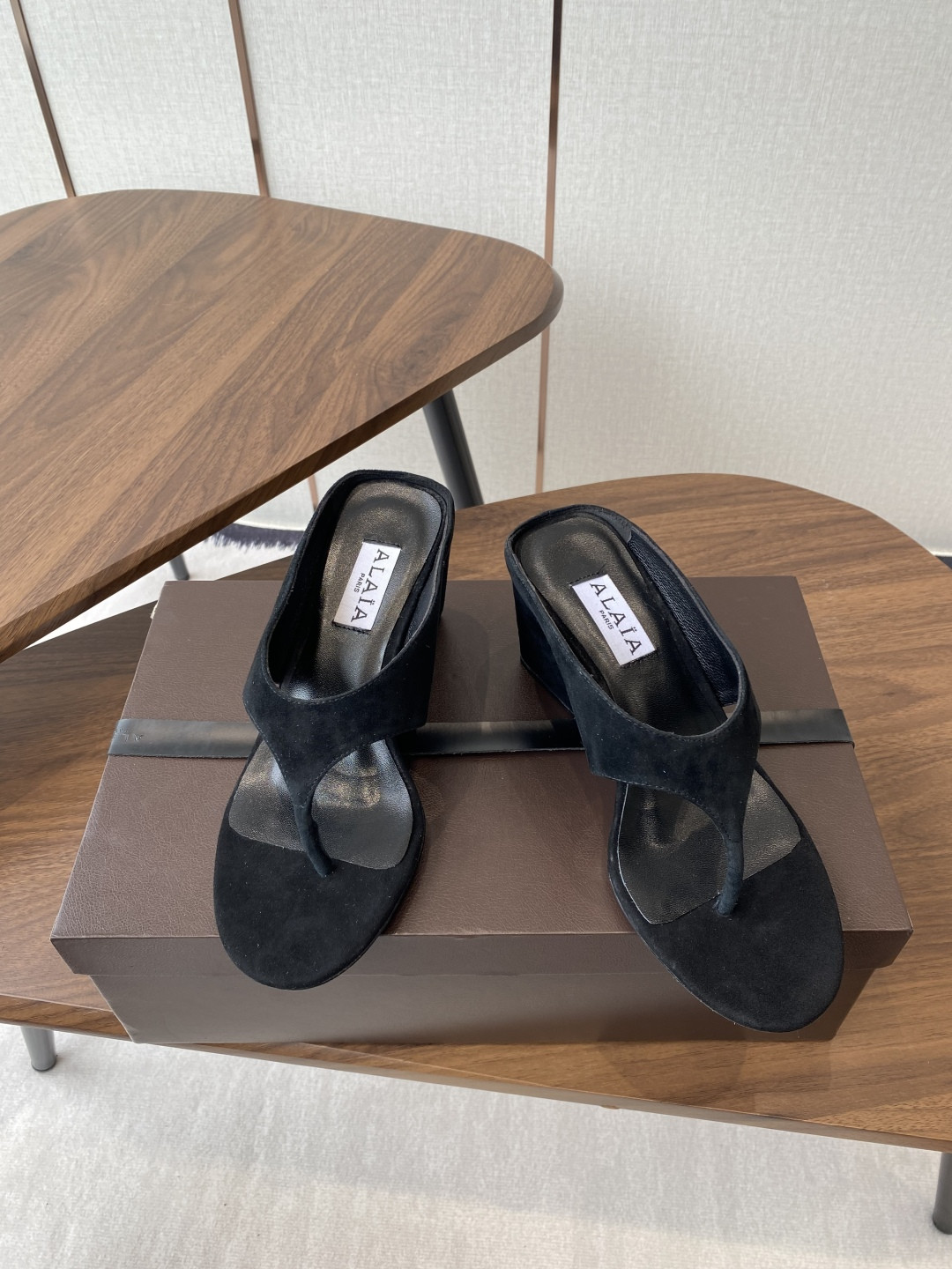 UA Alaia Wedge Cube Satin Sandal(Customized Size 7-10 days production time)