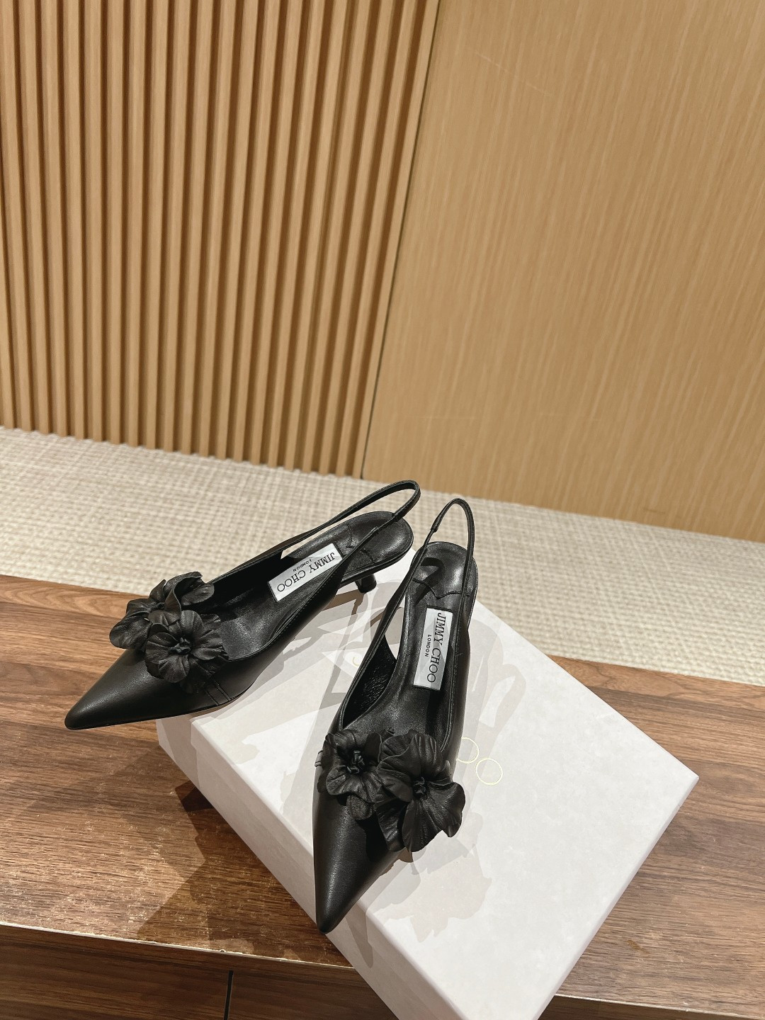ua Ji*y Ch* rosalia flowers slingbacks 4.5cm