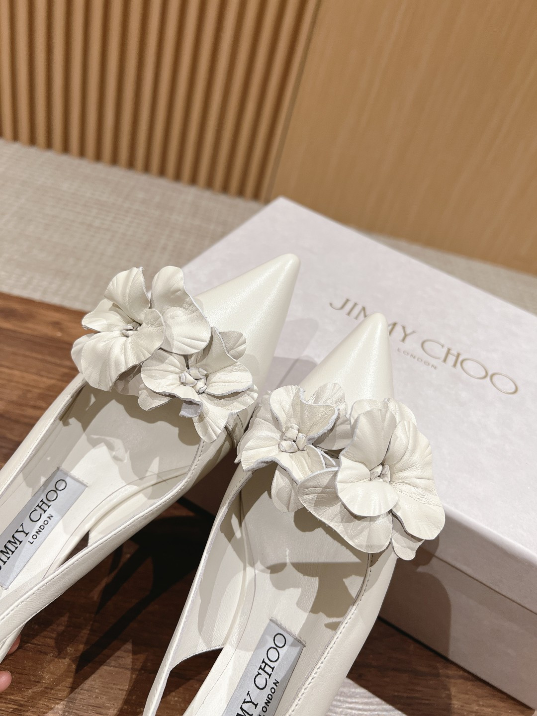 ua Ji*y Ch* rosalia flowers slingbacks 4.5cm