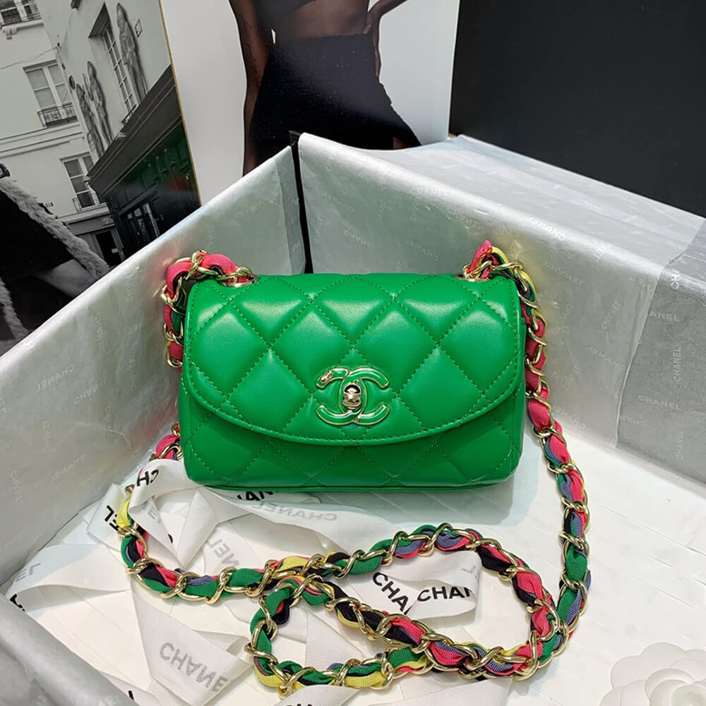 Ch*el small flap bag