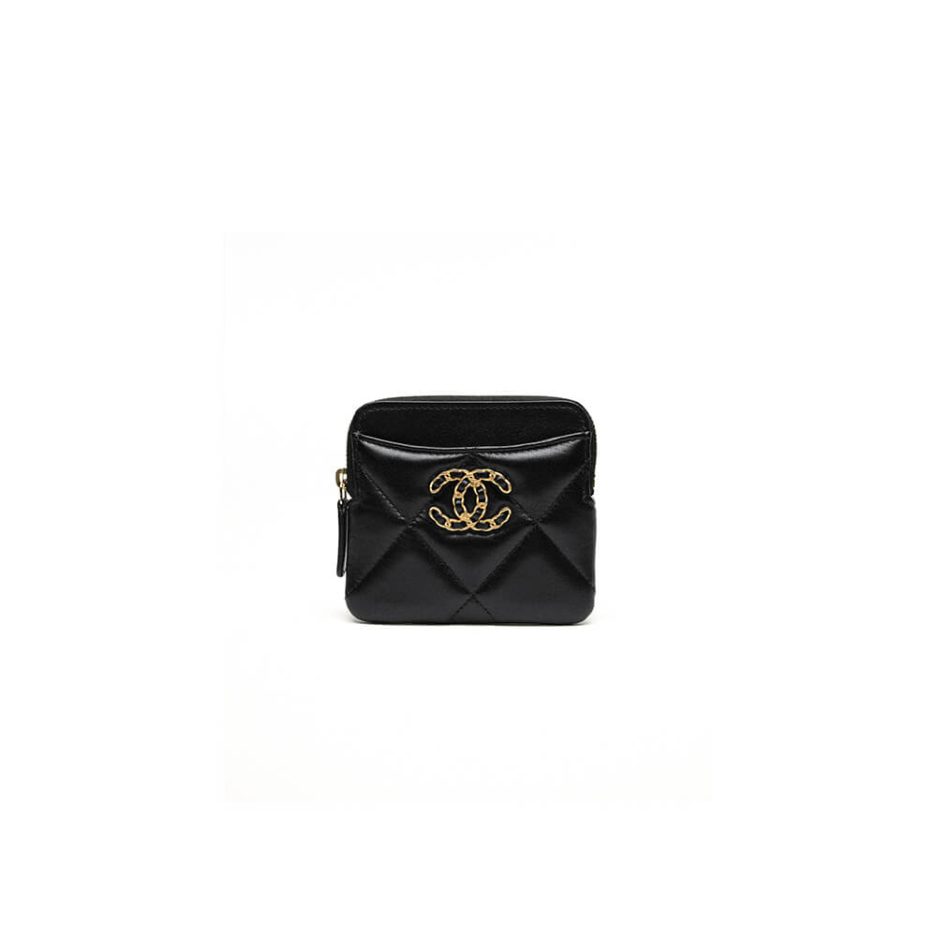 Ch*el 19 zipped coin purse